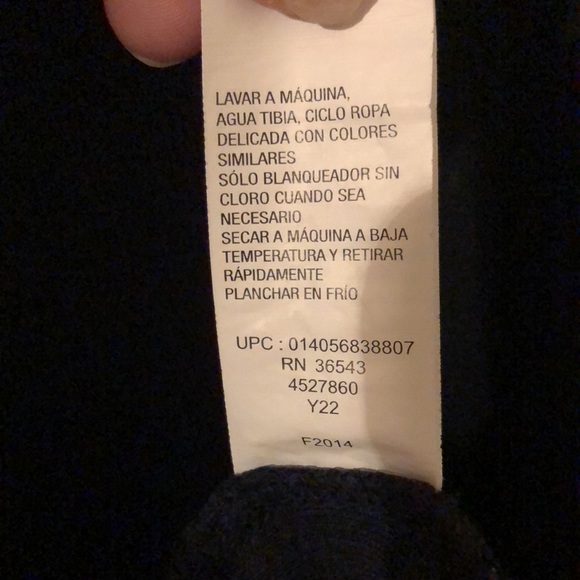 Men’s XXL Izod 1/4 zip navy pullover sweater - Picture 9 of 10